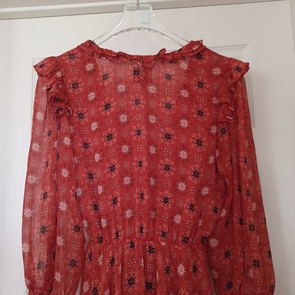 Misa Los Angeles Veruka Red Floral Mini Dress S - Picture 11 of 16